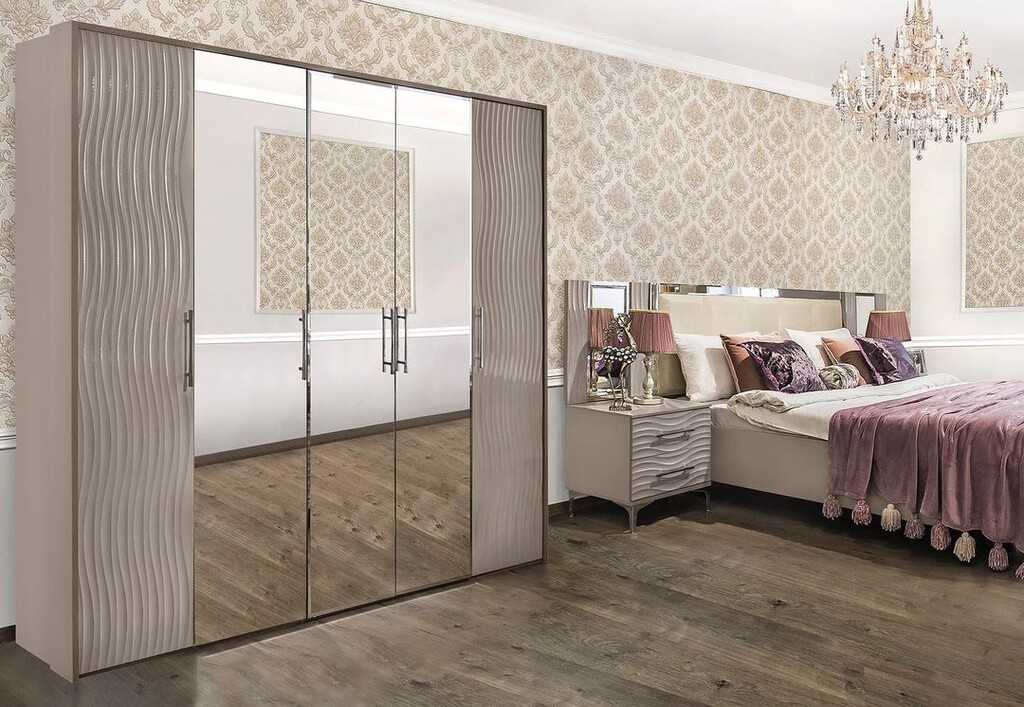 Спальня Gravita Гравита серый камень глянец  5-ств, 180х200